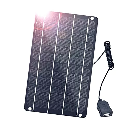 FlexSolar Solar Ladegerät 6W 5V - Wasserdichtes Solarladegerät für Geräte und Camping