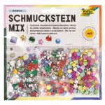 Folia Schmuckstein Mix Rainbow – Vielfältige Dekorationssteine für Bastelarbeiten