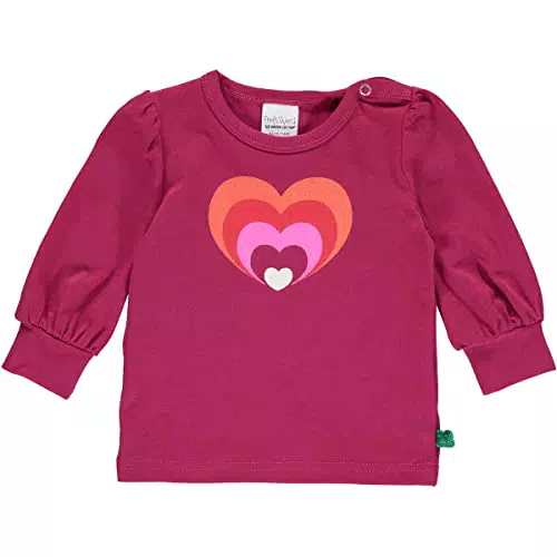 Fred's World by Green Cotton Baby - Mädchen Herzprint Langarmshirt