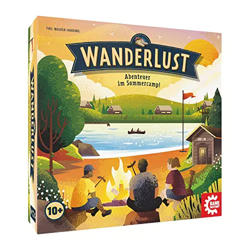 Game Factory Wanderlust – Abenteuer im Sommercamp, Familienspiel für 2-4 Spieler