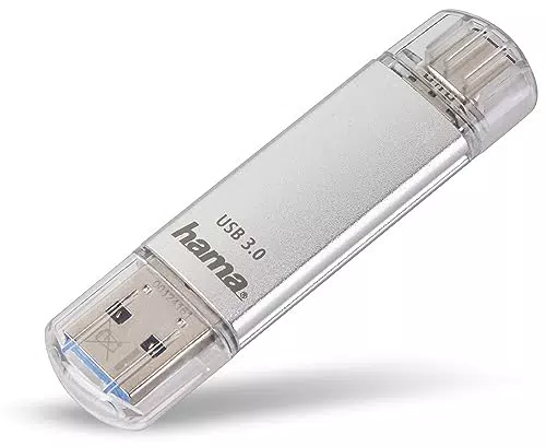 Hama 32GB USB-Speicherstick mit USB 3.0&USB 3.1-Type-C USB-Typ-C Handy-Stick