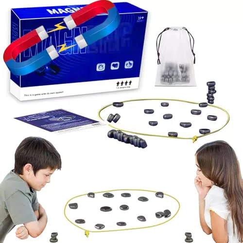 HOKYYCC Magnetisches Schachspiel – Tragbares Puzzle für Reisen und Familienpartys