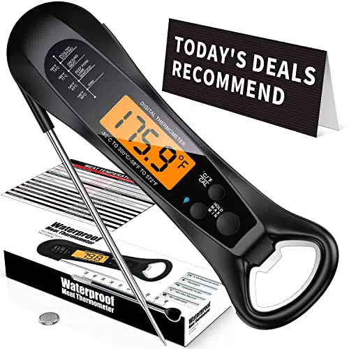 Fleischthermometer IP67 Wasserdicht – Präzises Küchenthermometer für BBQ und Braten