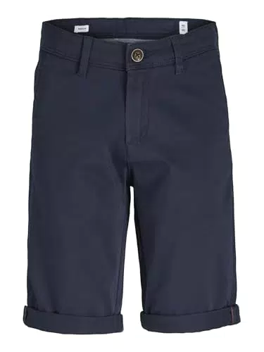 JACK & JONES Jungen Jeansshorts Solid, Navy Blazer