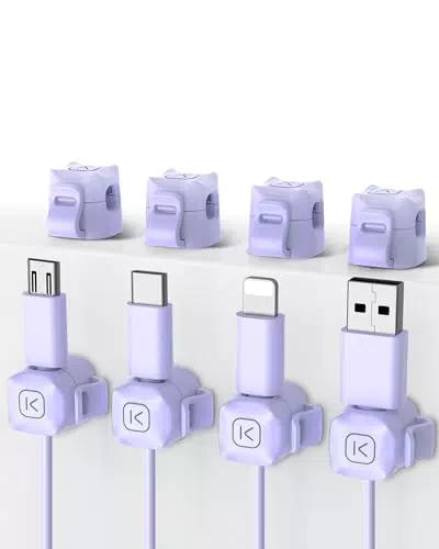 Kuulaa Kabelhalter – Selbstklebende Kabel Organizer für Schreibtisch und Geräte