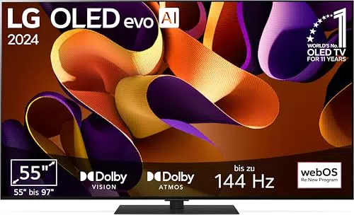 LG OLED55G49LS OLED evo Fernseher mit α11 4K AI-Prozessor und Dolby Vision