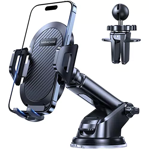 Miracase KFZ Handyhalterung 3 in 1 mit Saugnapf für alle Smartphones