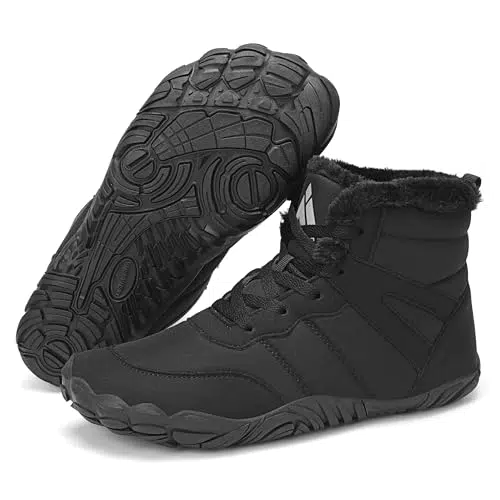 Mishansha Barfußschuhe Herren und Damen Warm Gefüttert für Winter Outdoor