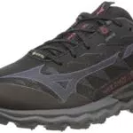 Mizuno Damen Wave Daichi 7 GTX Traillaufschuh, Schwarze Irong Granatrose