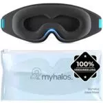 myhalos Schlafmaske 3D – Verdunkelnde Schlafbrille für optimalen Komfort