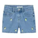 NAME IT Mädchen Nkfbella Shorts mit Zitronenstickerei