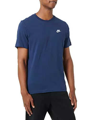 Nike Herren T-Shirt Sportswear Club, White/Black