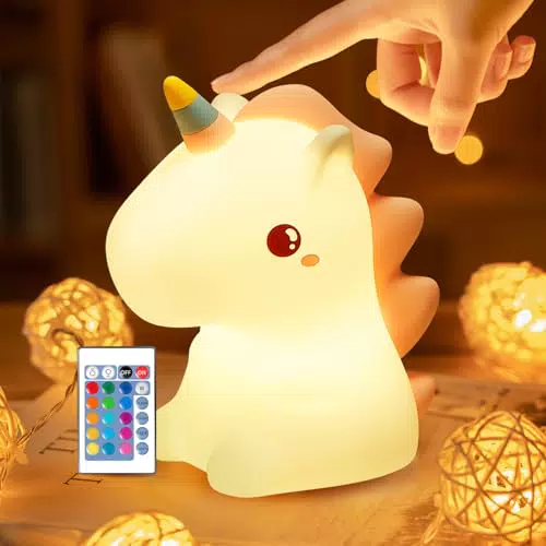 One Fire Nachtlicht Einhorn für Kinder – Dimmbar und wiederaufladbar