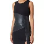ONLY Onlmarianne Faux Leather Mix Dress Kleid