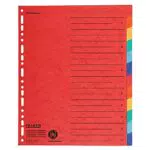 Falken Karton-Register DIN A4+ mit Organisationsdruck für Prospekthüllen