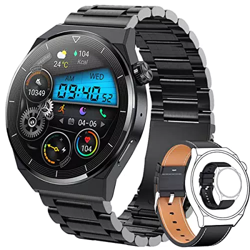Paazomu Herren-Smartwatch mit Bluetooth, Fitness-Tracking und Gesundheitsüberwachung