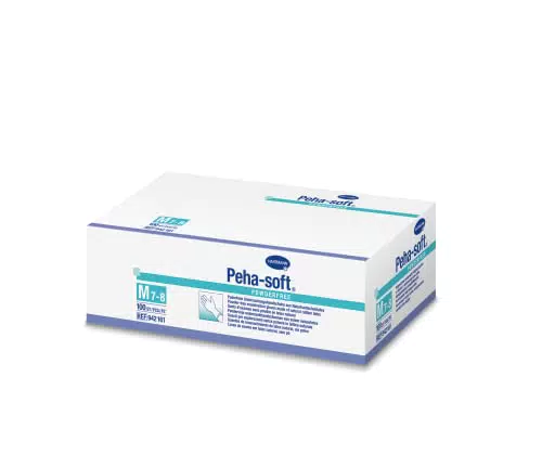 Peha-soft Einmal-Untersuchungshandschuhe aus weichem, puderfreiem Latex