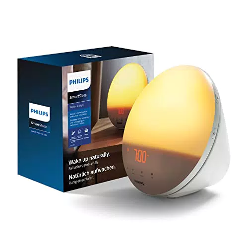 Philips HF3519/01 Wake-up Light mit Sonnenaufgangsfunktion und FM Radio