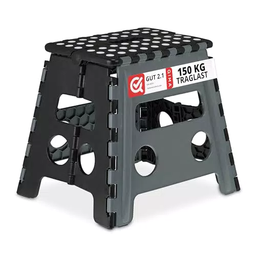 Relaxdays Klapphocker faltbar - Camping Hocker für Kinder bis 150 kg