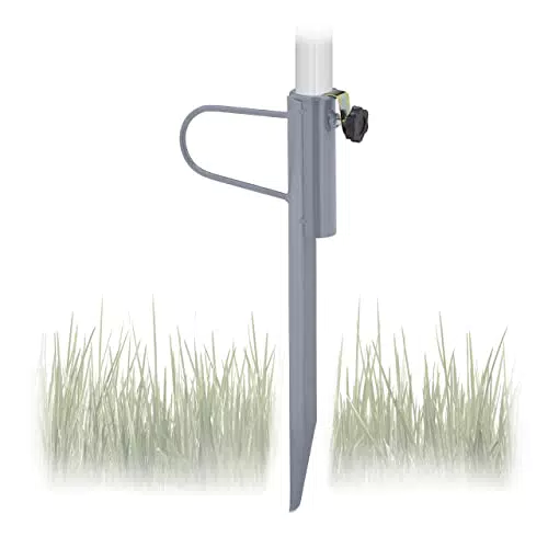Relaxdays Rasendorn für Sonnenschirme bis 32 mm – Garten, Camping, Strand