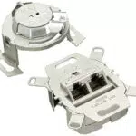 Rutenbeck UAE-Einsatz Cat.6A iso-8/8 Up 2xRJ45