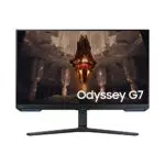 Samsung Odyssey G70B Gaming Monitor 28 Zoll, UHD-Auflösung, FreeSync Premium Pro, G-Sync kompatibel, 1 ms Reaktionszeit, 144 Hz, Schwarz