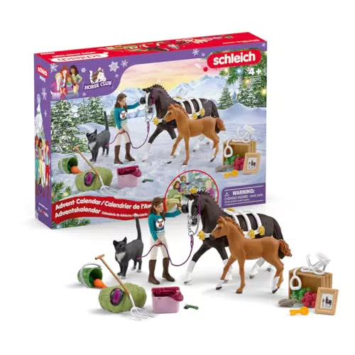 Schleich Adventskalender Horse Club 2024 für Kinder ab 5 Jahren