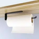 Küchenrollenhalter ohne Bohren - Aluminium Küchenrollenspender Organizer