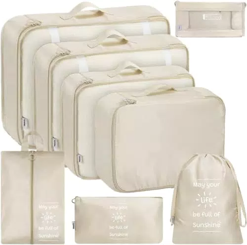 Shadcoler Koffer Organizer - Packwürfel für Reisen und Urlaub, wasserdicht