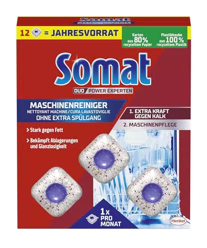 Somat Maschinenreiniger Tabs - Anti-Kalk Reinigungs-Tabs für die Spülmaschine