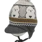 Sterntaler Baby Jungen Mütze Baby Bommelmütze Bär Mütze - Mütze Baby
