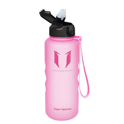 Super Sparrow Trinkflasche mit Strohhalm – BPA-frei und auslaufsicher für Kinder