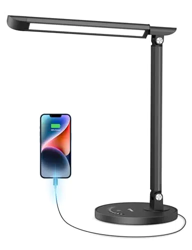 sympa LED Schreibtischlampe dimmbar mit 7 Helligkeitsstufen und Touch-Steuerung