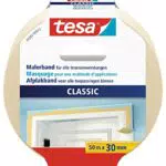 tesa Malerband CLASSIC - Abdeckband zum Abkleben bei Malerarbeiten - lösungsmittelfrei
