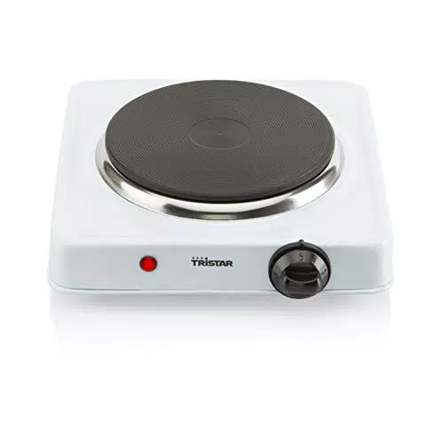 Tristar Einzelkochplatte KP-6185 - 1.000 W mit einstellbarem Thermostat und Edelstahl