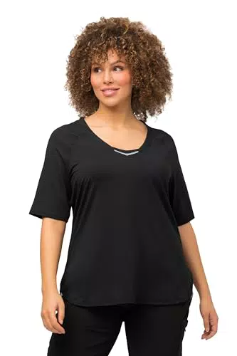 Ulla Popken Damen T-Shirt mit UV-Schutz 50+ in großen Größen