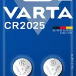 VARTA Batterien Knopfzelle CR2025, 2 Stück, Lithium Coin