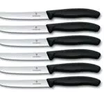 Victorinox Swiss Classic Tomatenmesser mit Wellenschliff, 11 cm, rostfreier Stahl