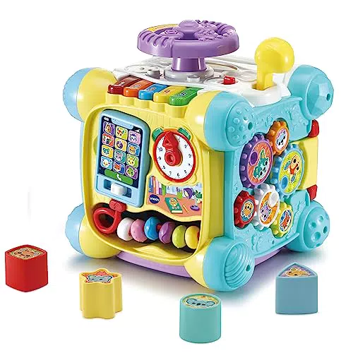 VTech Spielspaß-Entdeckerwürfel – Interaktiver Spielwürfel für Kleinkinder