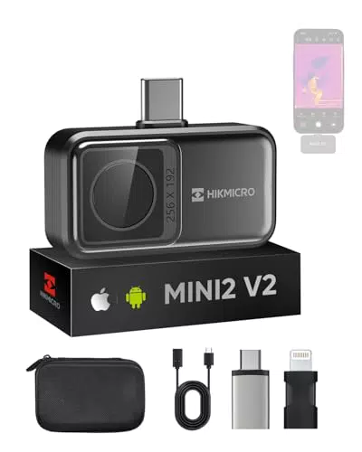 HIKMICRO Mini2 V2 Wärmebildkamera – 256x192 IR-Auflösung, USB-C/Lightning