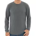 Wayleb Langarmshirt Herren Baumwolle Longsleeve Casual T-Shirt Regular Fit