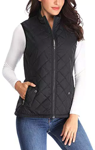 Wudodo Damen Steppweste mit Stehkragen – Ultraleichte Winterjacke