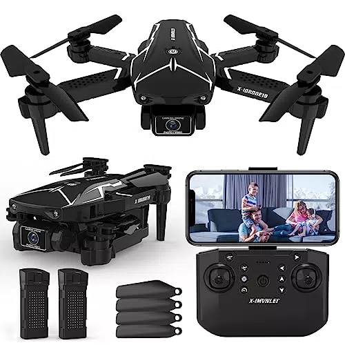 X19 Drohne mit 2 Kameras, WiFi FPV, 20 Min Flugzeit, Faltbar für Anfänger