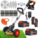 ZJS Rasentrimmer 21V mit Akku und teleskopierbarem Stiel für den Garten