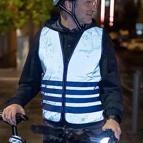 ABUS Warnweste Lumino Urban - Reflektierende Sicherheitsweste für bessere Sichtbarkeit