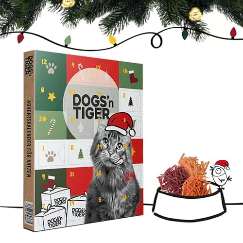 Dogs'n Tiger Adventskalender für Katzen – Natürliche Snacks ohne Zucker und Getreide