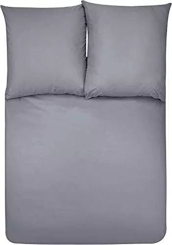 Amazon Basics Mikrofaser-Bettwäsche Set, Einfarbig, 200 cm x 200 cm