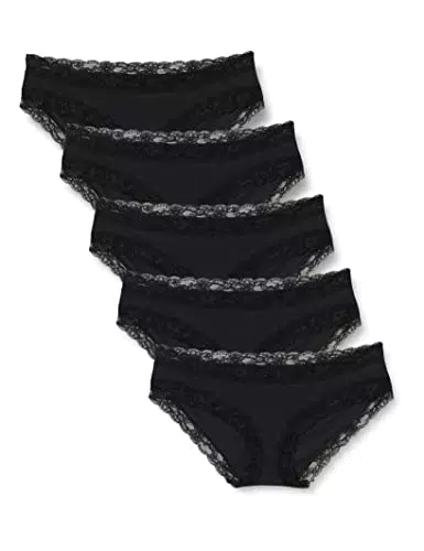 Iris & Lilly Damen Hipster-Unterwäsche Baumwolle und Spitze