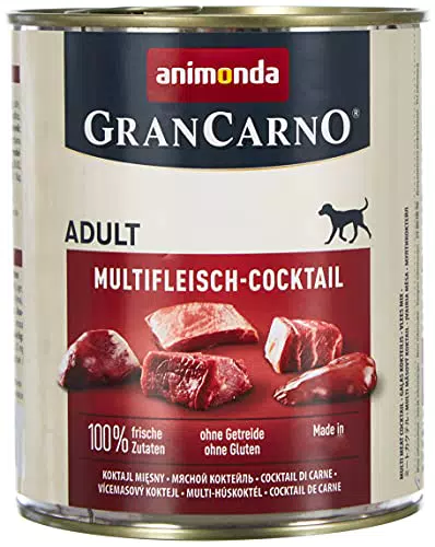 Animonda GranCarno Nassfutter für erwachsene Hunde, Multi-Fleischcocktail
