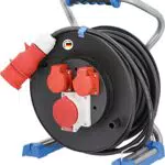 Schwabe Xperts Doppelrohr Profi-Kabeltrommel 40 m H07RN-F mit 400V Stecker